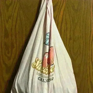 Tshirt no sew tote  bag sweet cherry